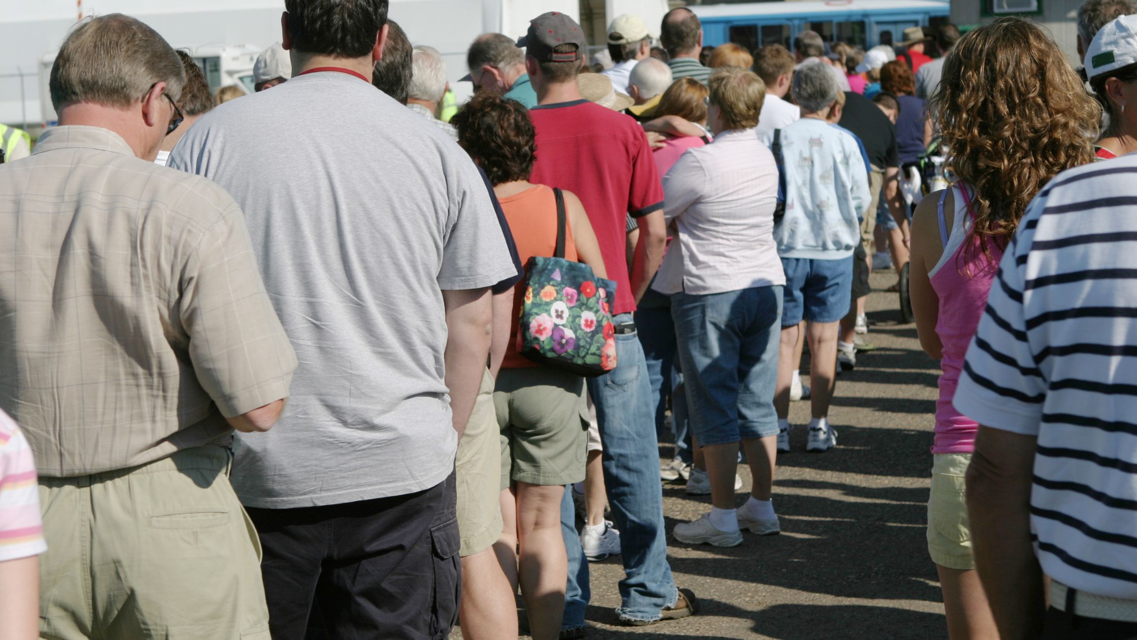 people in line at department of motor vehicles